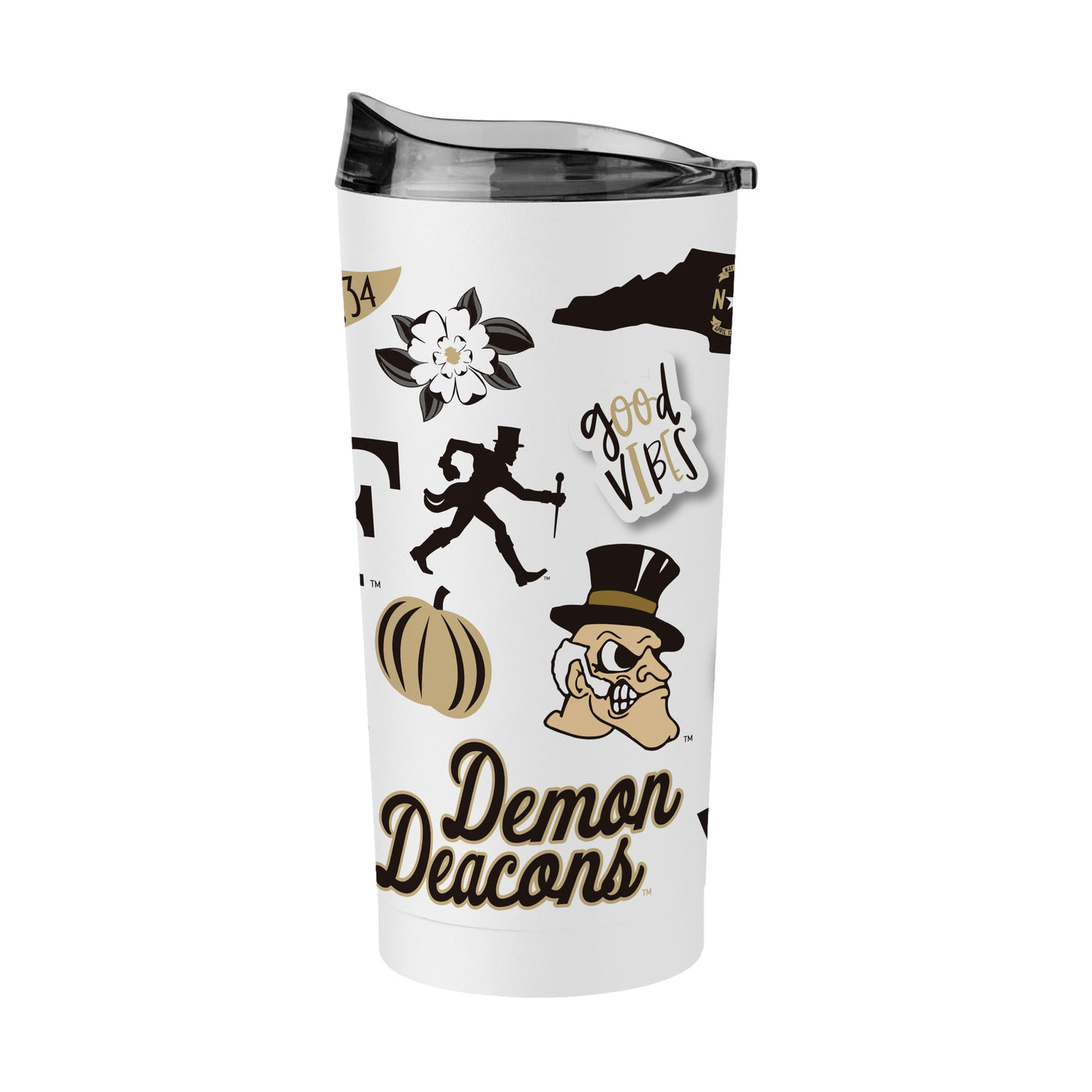 Wake Forest 20oz Native Powder Coat Tumbler - Logo Brands