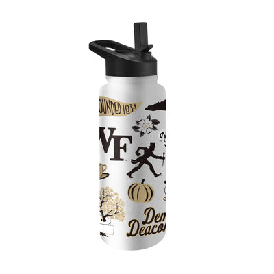 Wake Forest 34oz Native Quencher Bottle