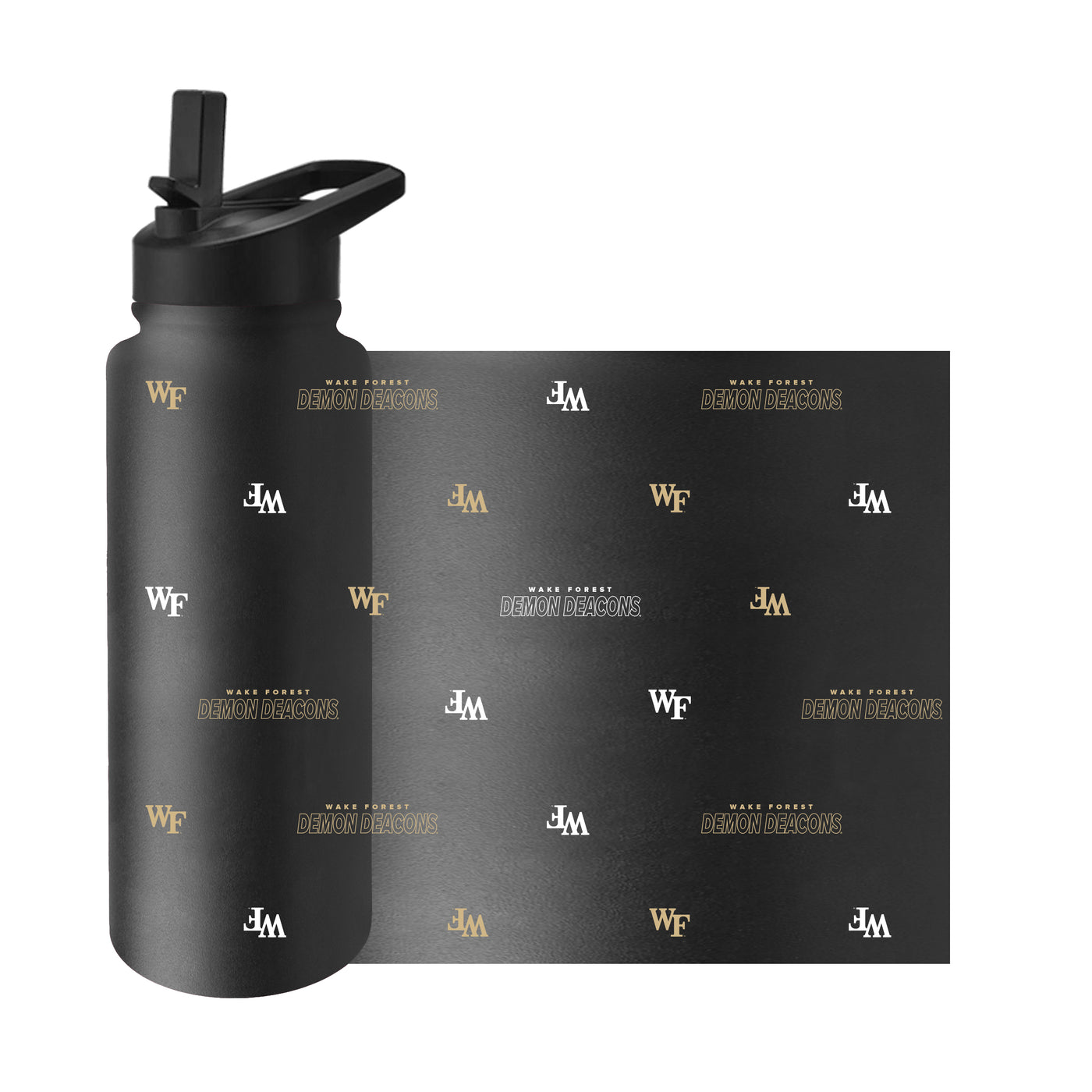 Wake Forest 34oz Step And Repeat Quencher Bottle