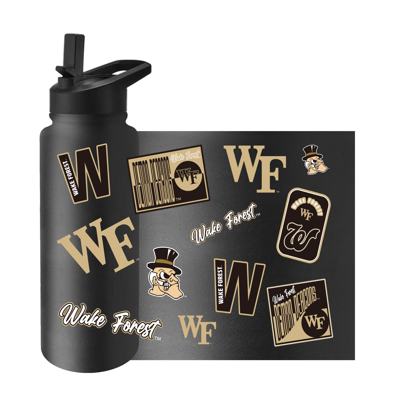 Wake Forest 34oz Dreamweave Quencher Bottle