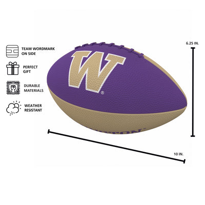 Washington Pinwheel Junior Size Rubber Football