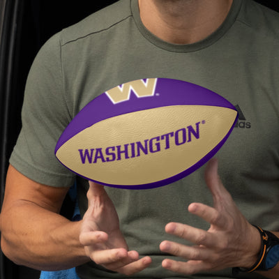 Washington Pinwheel Junior Size Rubber Football