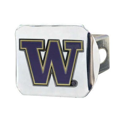 University of Washington Color on Chrome Hitch Cover