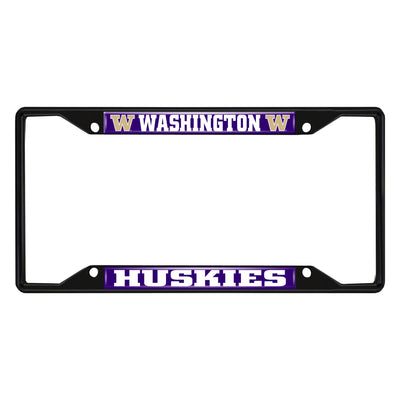 University of Washington Black License Plate Frame