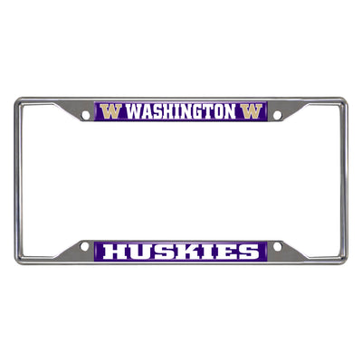 University of Washington Chrome License Plate Frame