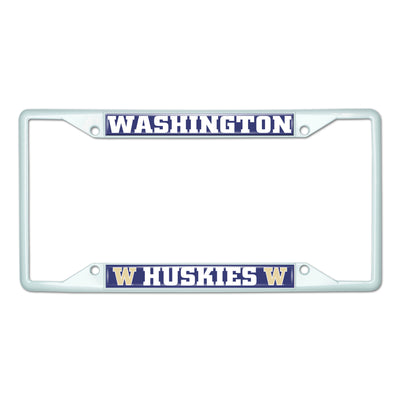 University of Washington-White License Plate
