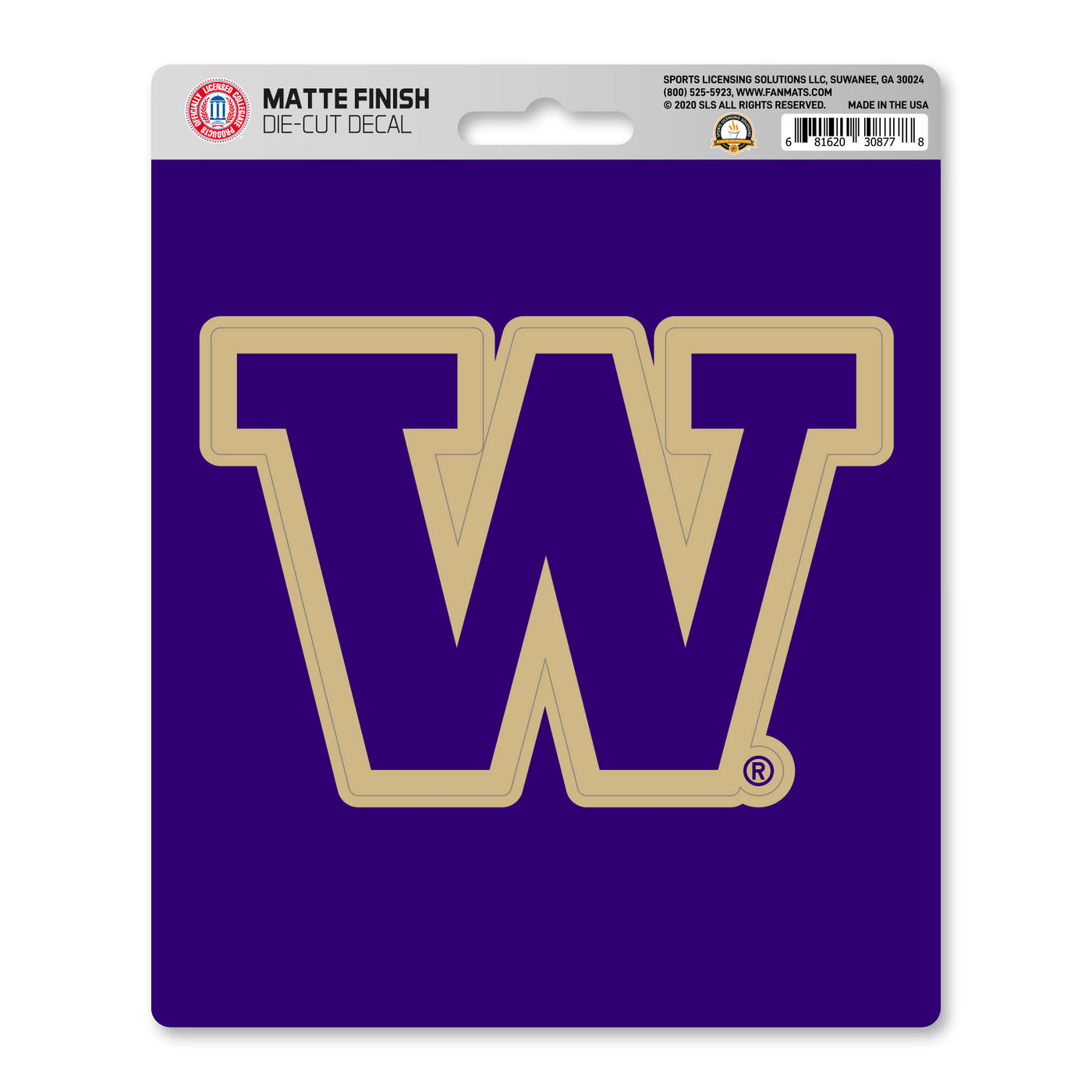 University of Washington Matte Decal