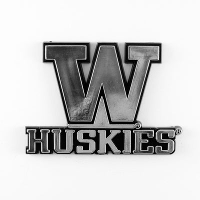 University of Washington Plastic Chrome Emblem