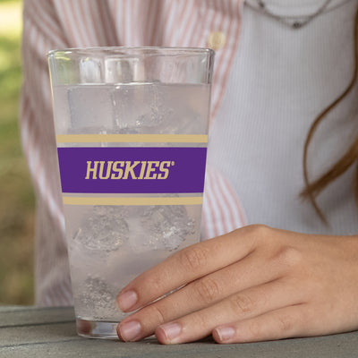 Washington 16oz Stripe Pint Glass
