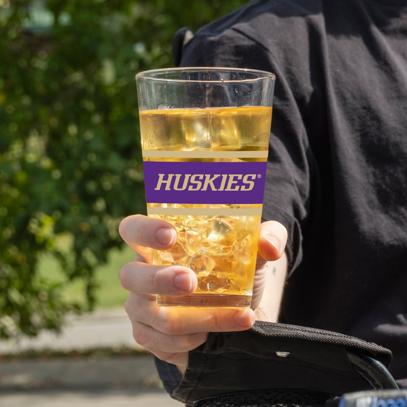 Washington 16oz Stripe Pint Glass