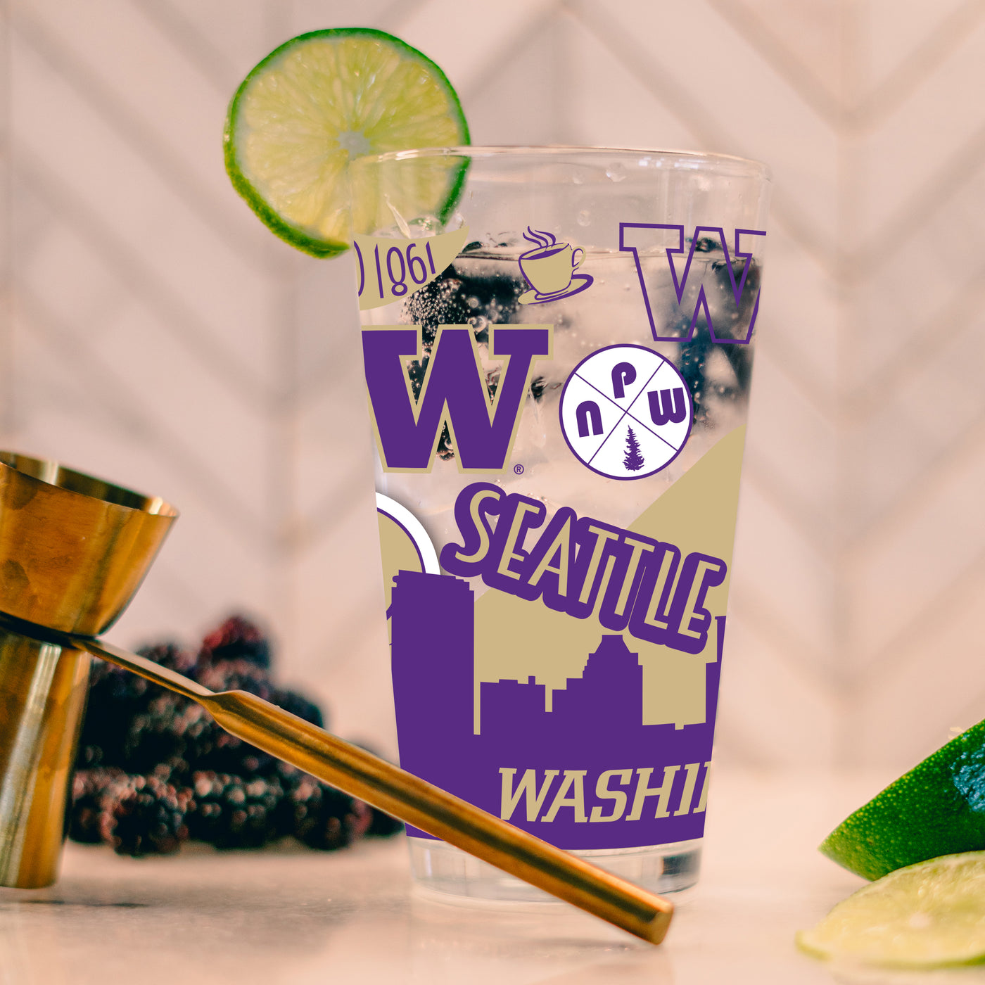 Washington 16oz Native Pint Glass