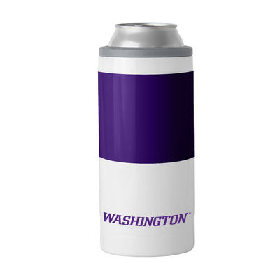 Washington 12oz Colorblock Slim Can Coolie