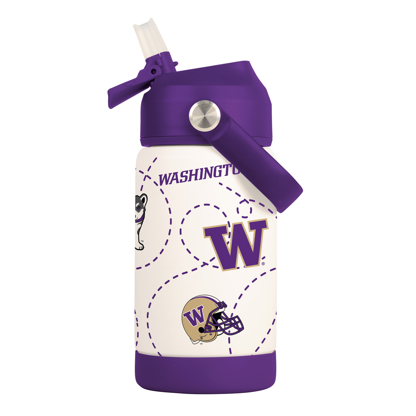 Washington 12oz Mascot SS Kids Bottle