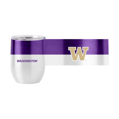 Washington 16oz Colorblock Stainless Curved Beverage
