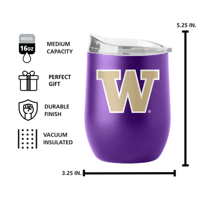 Washington 16oz Flipside Powder Coat Curved Bev