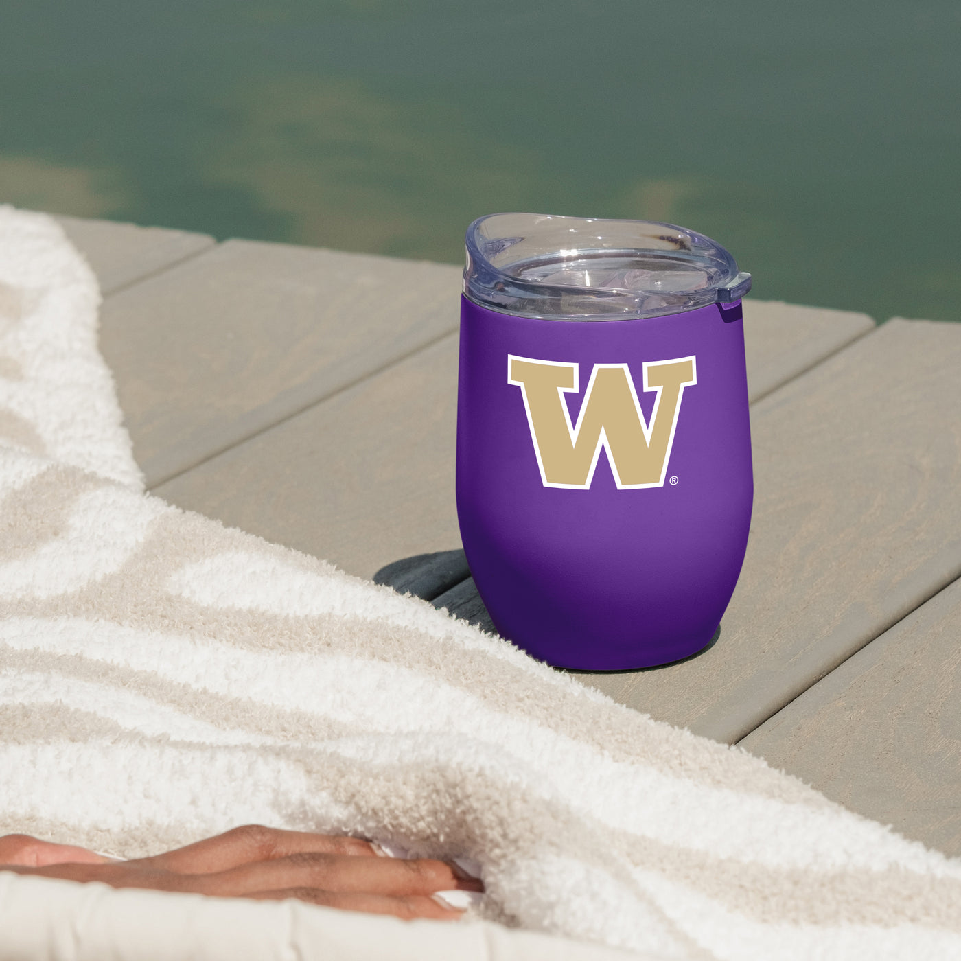 Washington 16oz Flipside Powder Coat Curved Bev