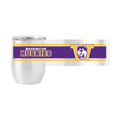 Washington 16oz Vault Stripe Stainless Curved Beverage