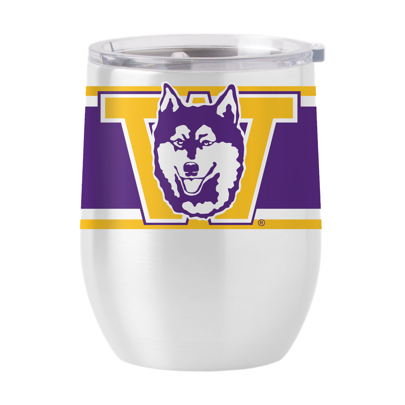 Washington 16oz Vault Stripe Stainless Curved Beverage