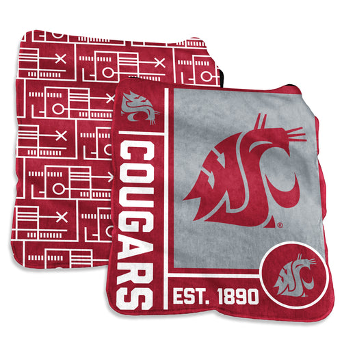 Soft Washington State 60x70 super plush blanket by Logo Brands, featuring a cozy, textured fabric perfect for warmth and comfort.