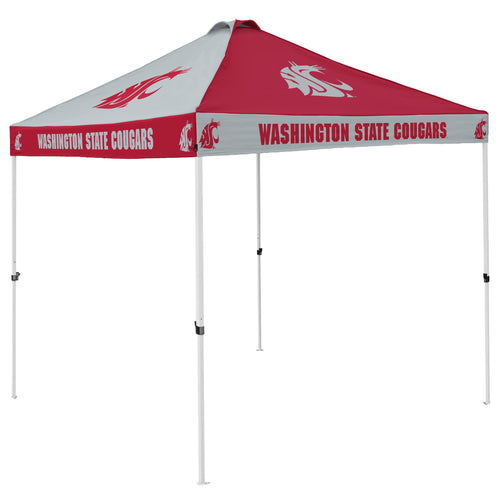 Logo Brands Washington State Checkerboard Canopy shelter with vibrant red and white checkered pattern, outdoor canopy for shade and protection.