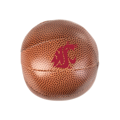 Soft micro basketball for recreation by Logo Brands, featuring Washington State design with textured surface and vibrant colors.
