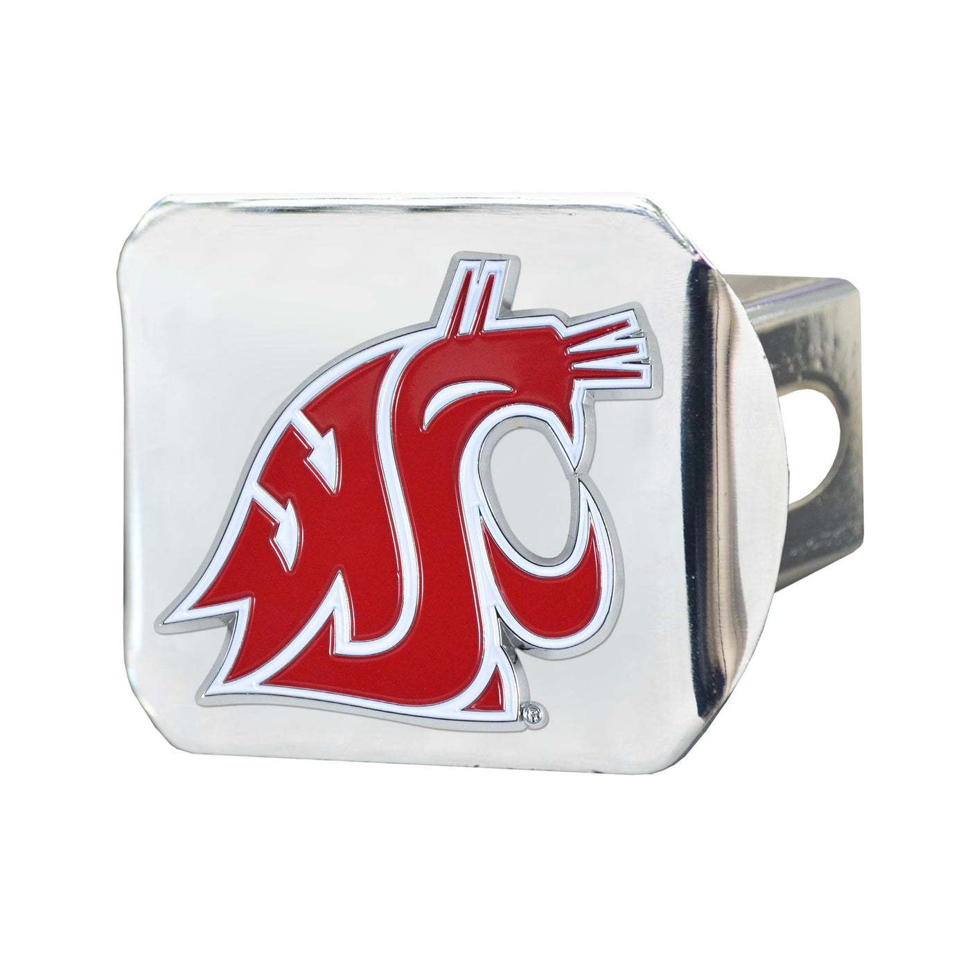 Washington State University Color on Chrome Hitch Cover