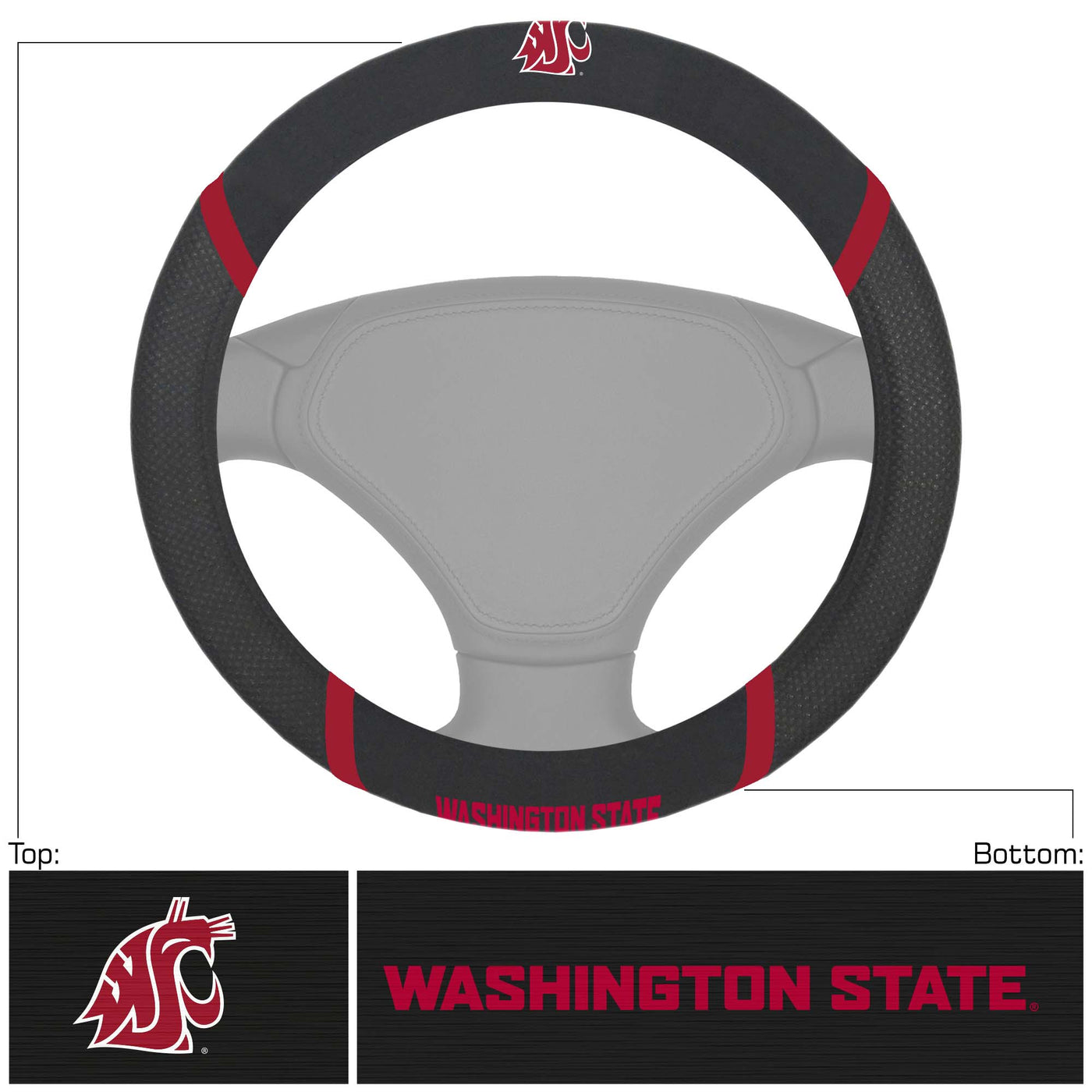 Washington State University Steering Wheel Cover