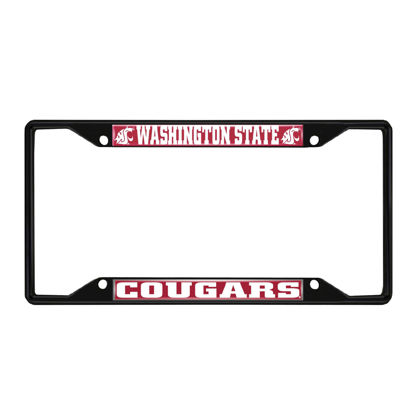 Washington State University Black License Plate Frame
