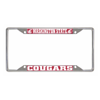 Washington State University Chrome License Plate Frame