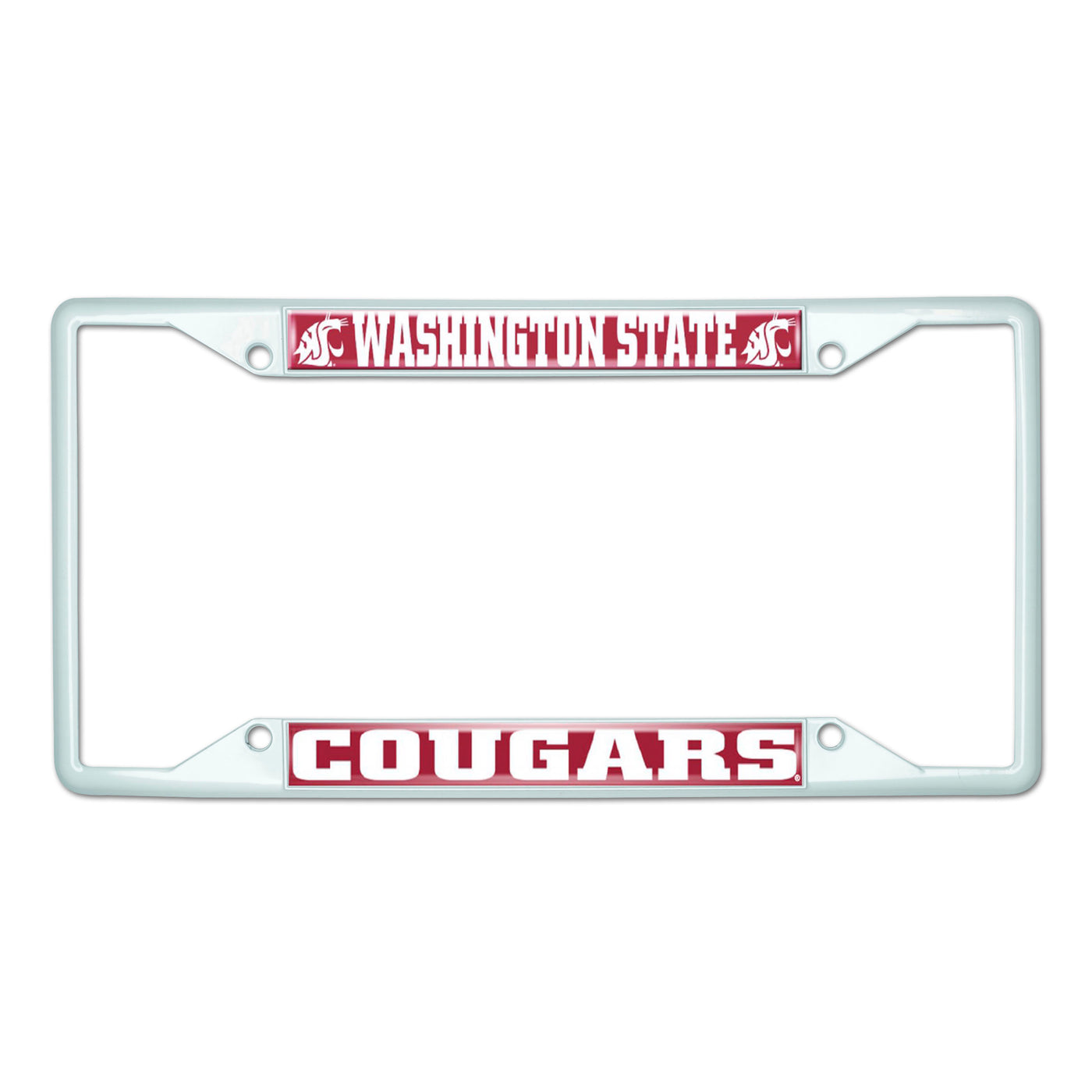Washington State University-White License Plate Frame