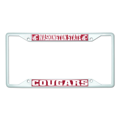 Washington State University-White License Plate Frame