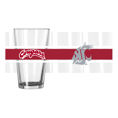 Washington State 16oz Stripe Pint Glass