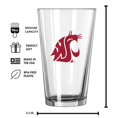 Washington State 16oz Gameday Pint Glass