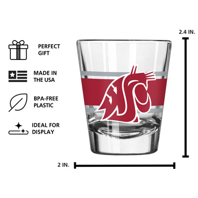 Washington State 2oz Stripe Shot Glass