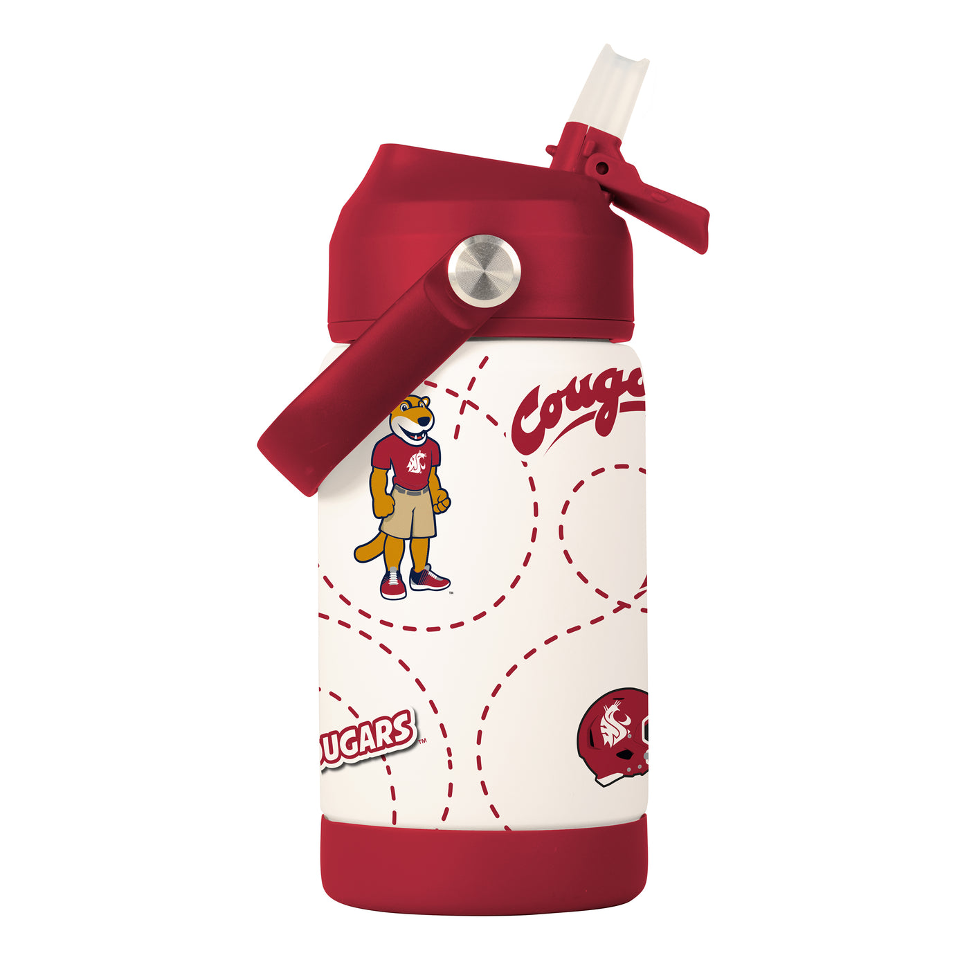Washington State 12oz Mascot SS Kids Bottle