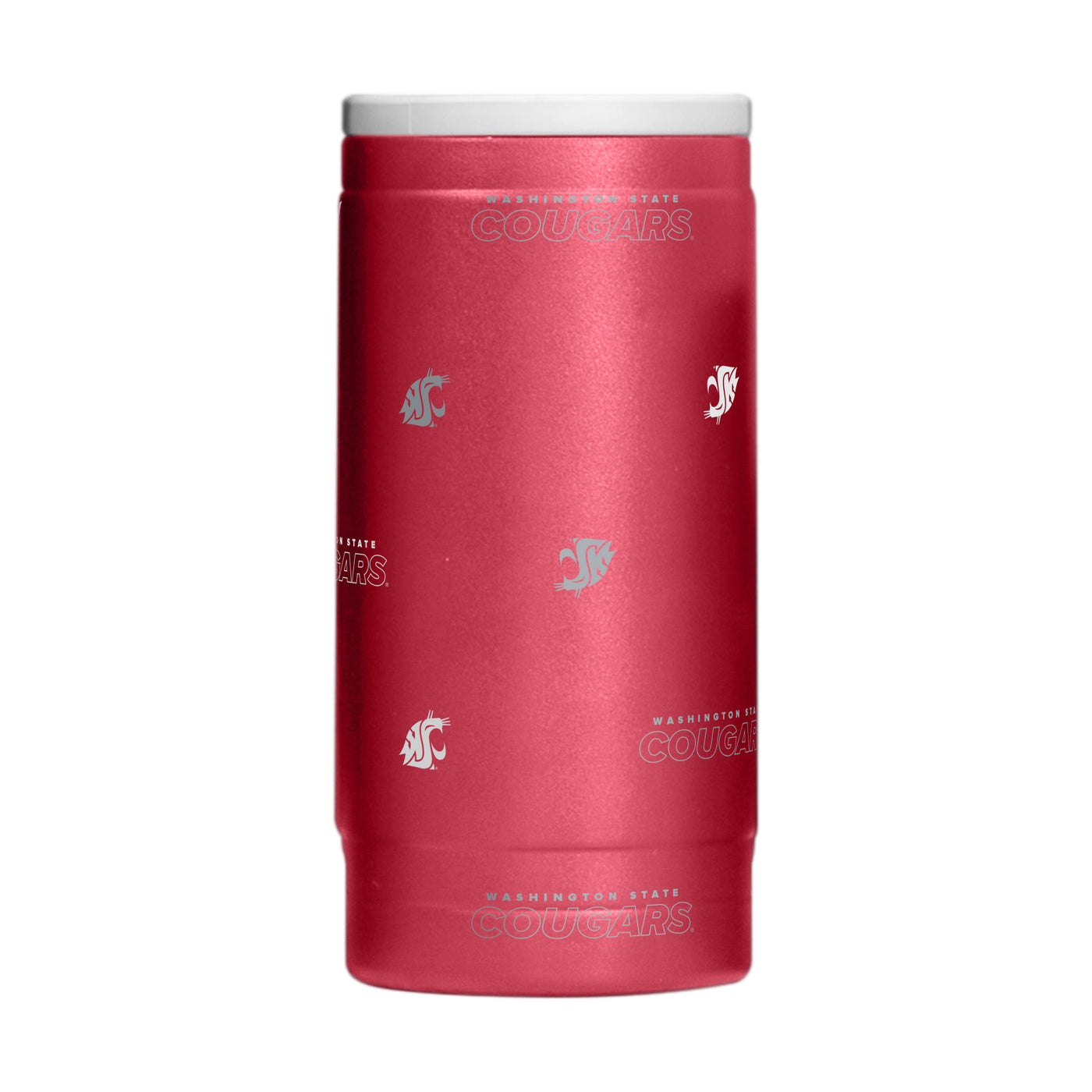 Washington State 12oz Step And Repeat Powdercoat SlimCan Coolie