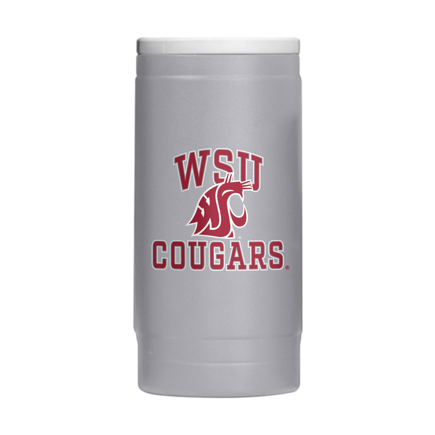 Washington State 12oz Athletic Powder Coat Slim Can Coolie