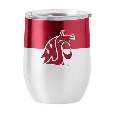 Washington State 16oz Colorblock Stainless Curved Beverage