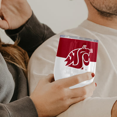Washington State 16oz Colorblock Stainless Curved Beverage