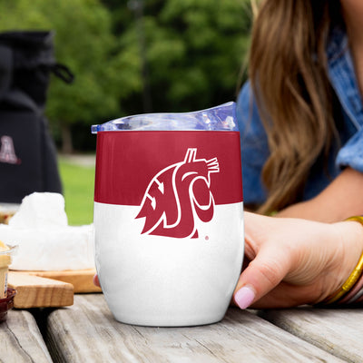Washington State 16oz Colorblock Stainless Curved Beverage