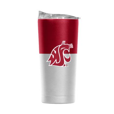 Washington State 20oz Colorblock White Powder Coat Tumbler