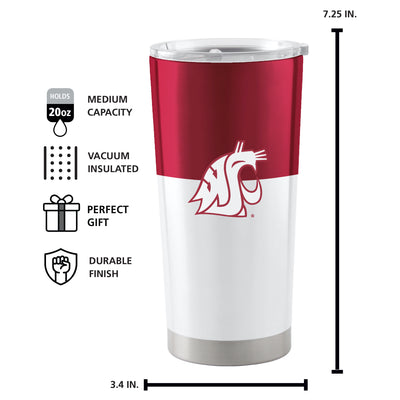 Washington State Colorblock 20oz Stainless Tumbler