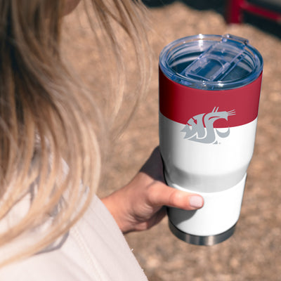 Washington State 30oz Colorblock Stainless Steel Tumbler - Logo Brands