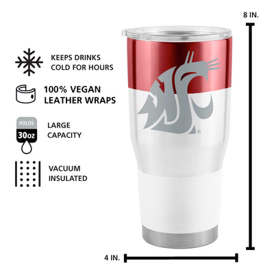 Washington State 30oz Colorblock Stainless Steel Tumbler - Logo Brands
