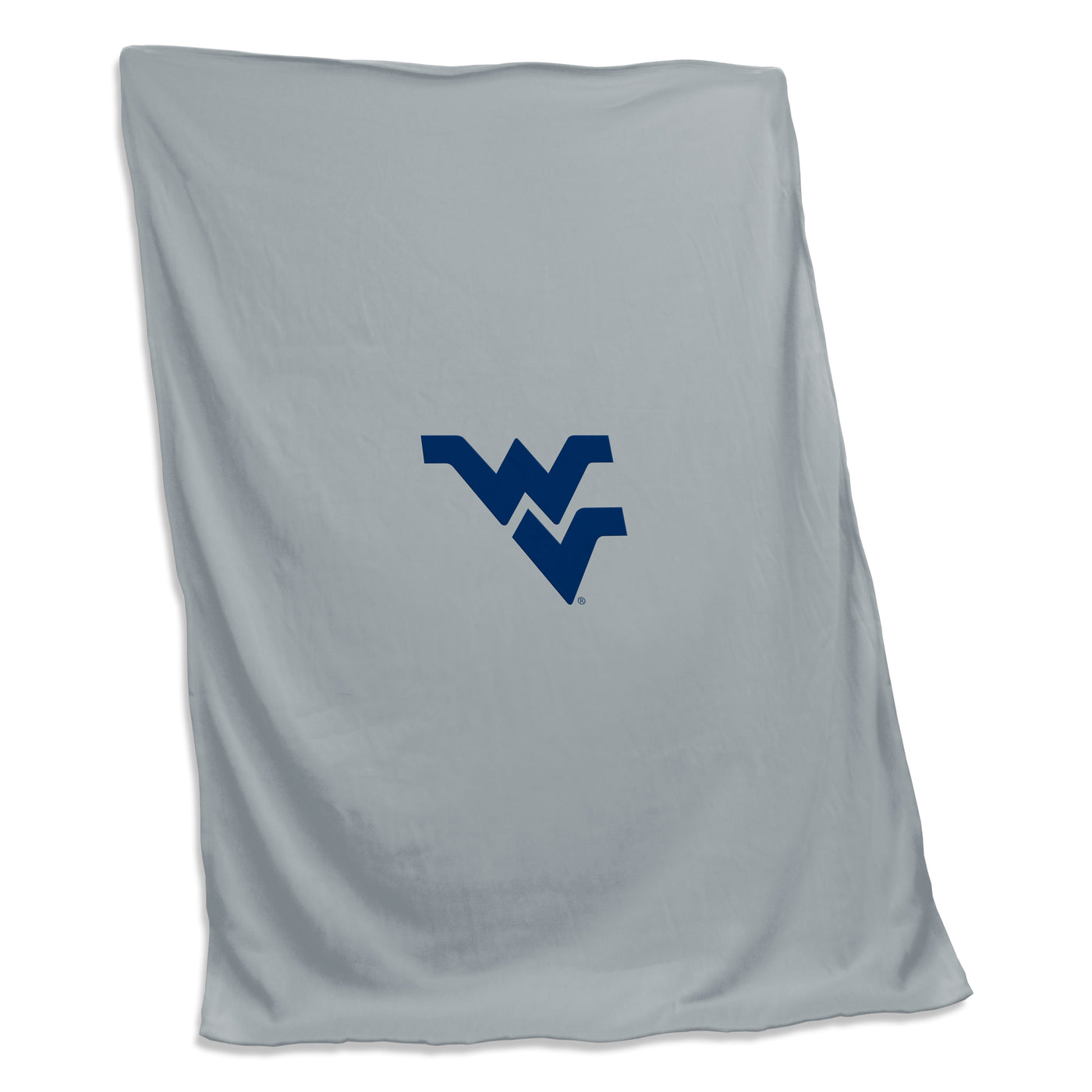 West Virginia Gray Sweatshirt Blanket (Screened)