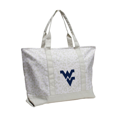 West Virginia Leopard Pattern Tote - Logo Brands