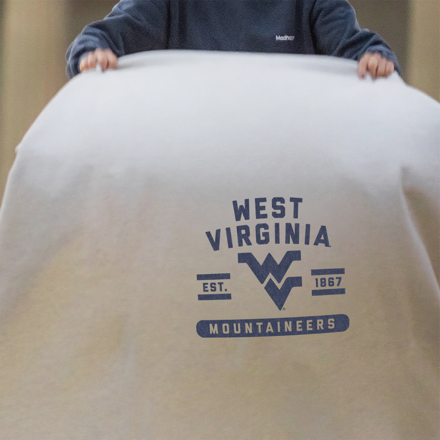 West Virginia Sublimated Sweatshirt Blanket