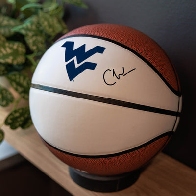 West Virginia Official-Size Autograph Basketball - Logo Brands