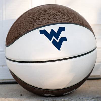 West Virginia Official-Size Autograph Basketball - Logo Brands