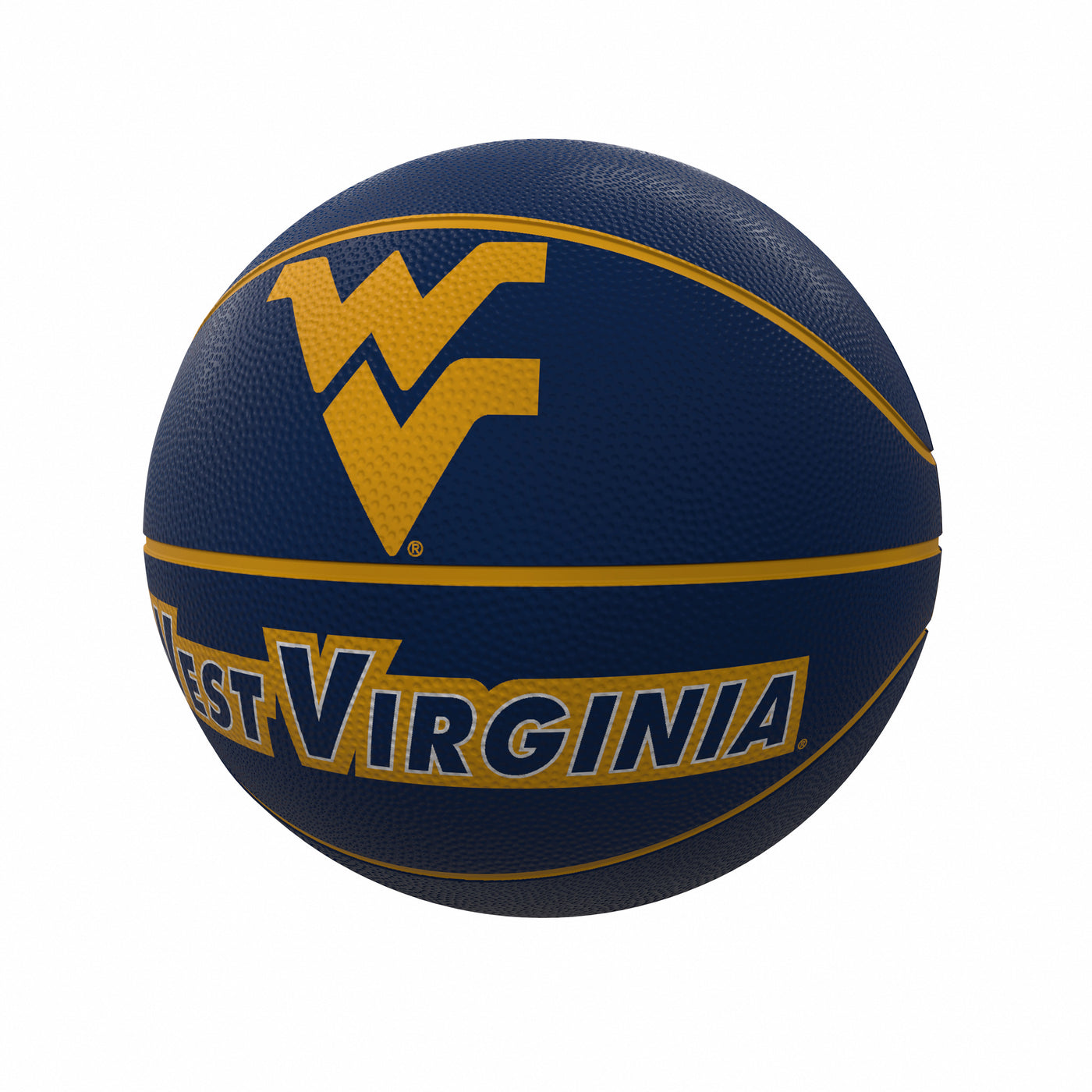 West Virginia Mascot Official-Size Rubber Basketball